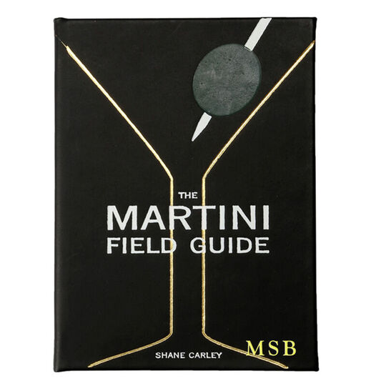 The Martini Field Guide Personalized Leather Book